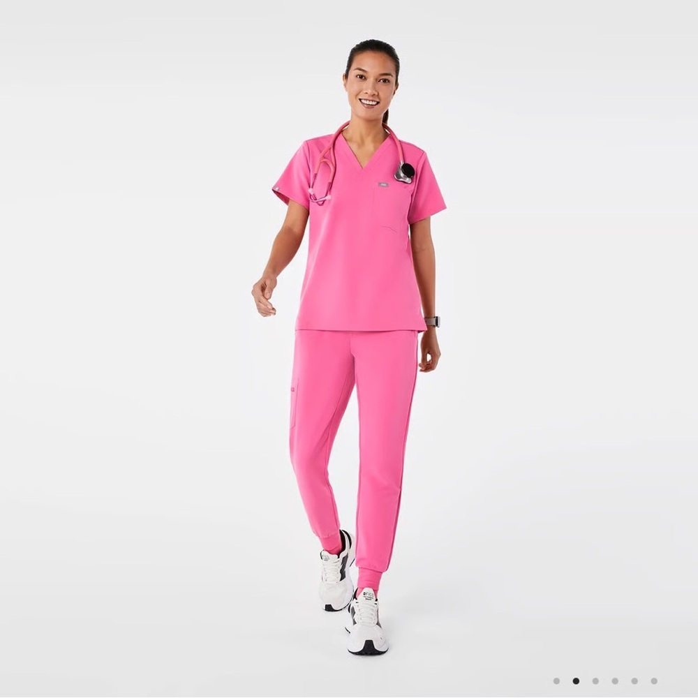 Figs Women's Bright Pink Scrubs
